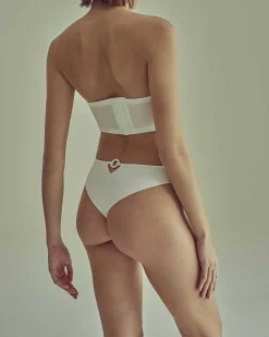 LIVY Bustier Kimbaku Blanc Cheap