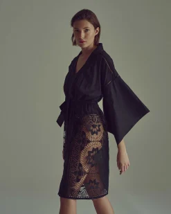 LIVY Kimono Denver Noir Cheap