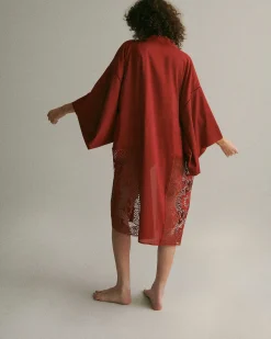 LIVY Kimono Denver Rouge New