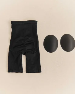 LIVY Short Taille Haute Chrome Noir Clearance