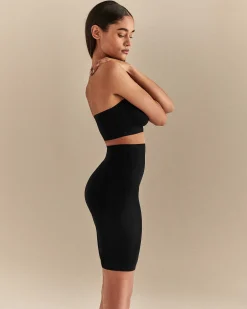 LIVY Short Taille Haute Chrome Noir Clearance